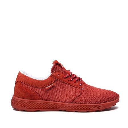 Supra Hammer Run Mens Low Tops Shoes Red UK 30KCB